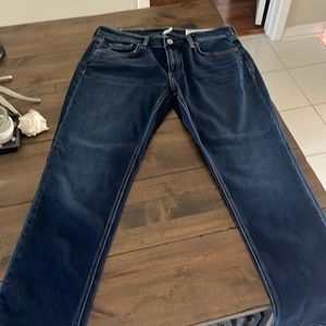 Pre-loved rag & bone Dre Low Rise Slim Boyfriend Jeans Color Bianca Size 28